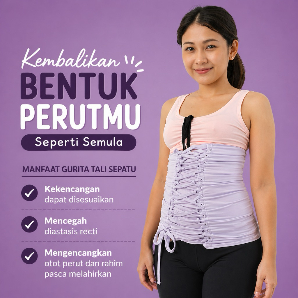 Gurita tali sepatu / korset ibu pasca melahirkan