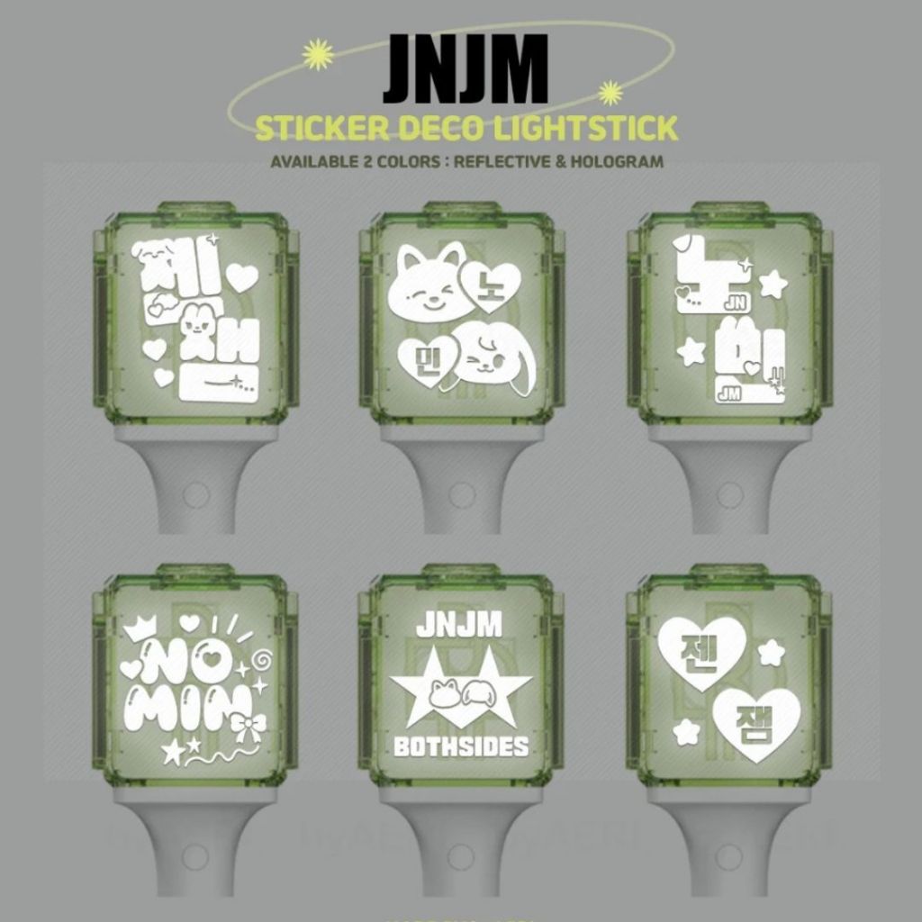 JNJM LIGHTSTICK DECO STICKER REFLECTIVE HOLOGRAM JENO JAEMIN (STICKER NEOBONG NCT JNJM HOLOGRAM REFL