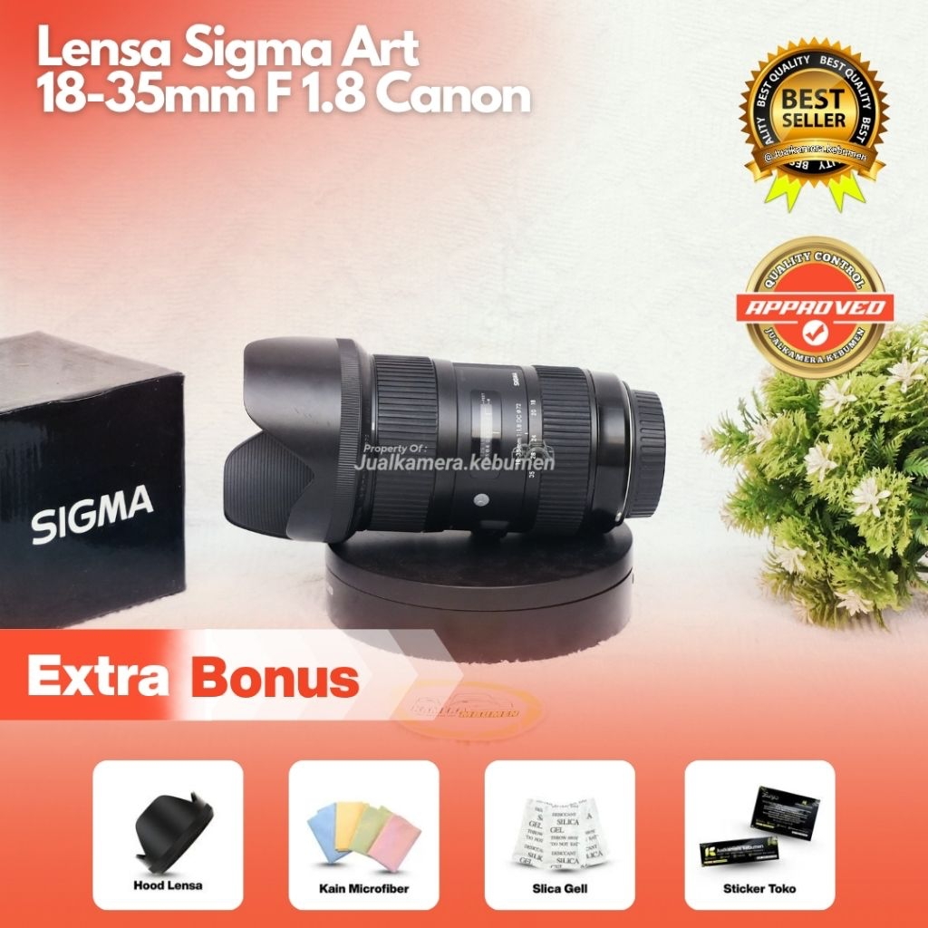 LENSA SIGMA ART 18-35MM F 1.8 DC HSM FOR CANON - SIGMA 18-35MM F 1.8 CANON - LENSA SIGMA 18-35MM F 1