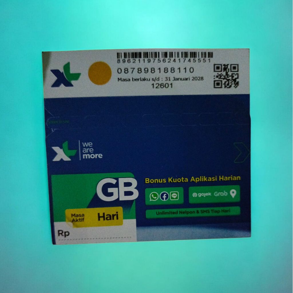 nomor cantik XL 878 9 818 8110 isi kuota 3gb jaringan 5G