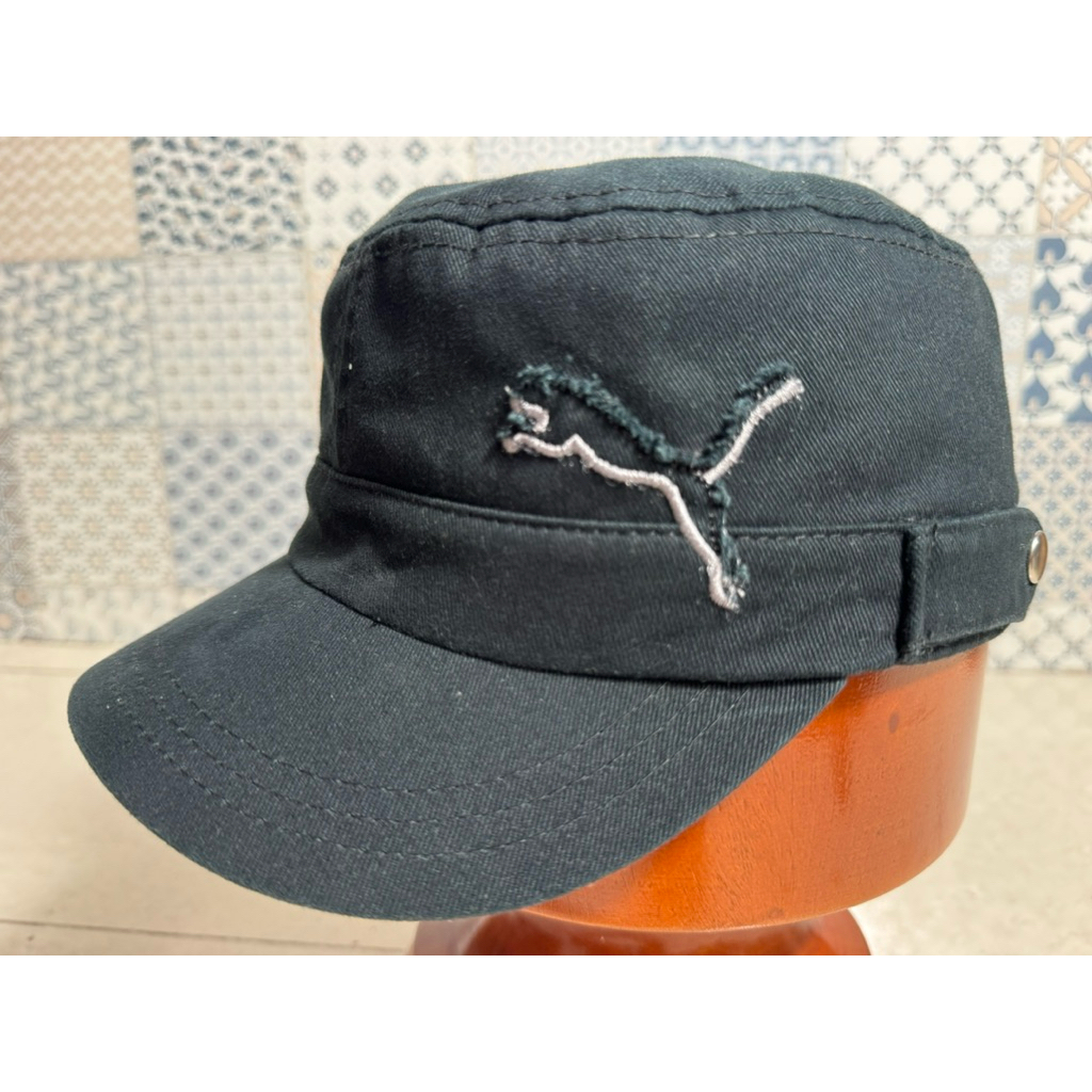 Topi Second Brand Branded Komando Military Newsboy Puma Hitam Original Full Tag Furing