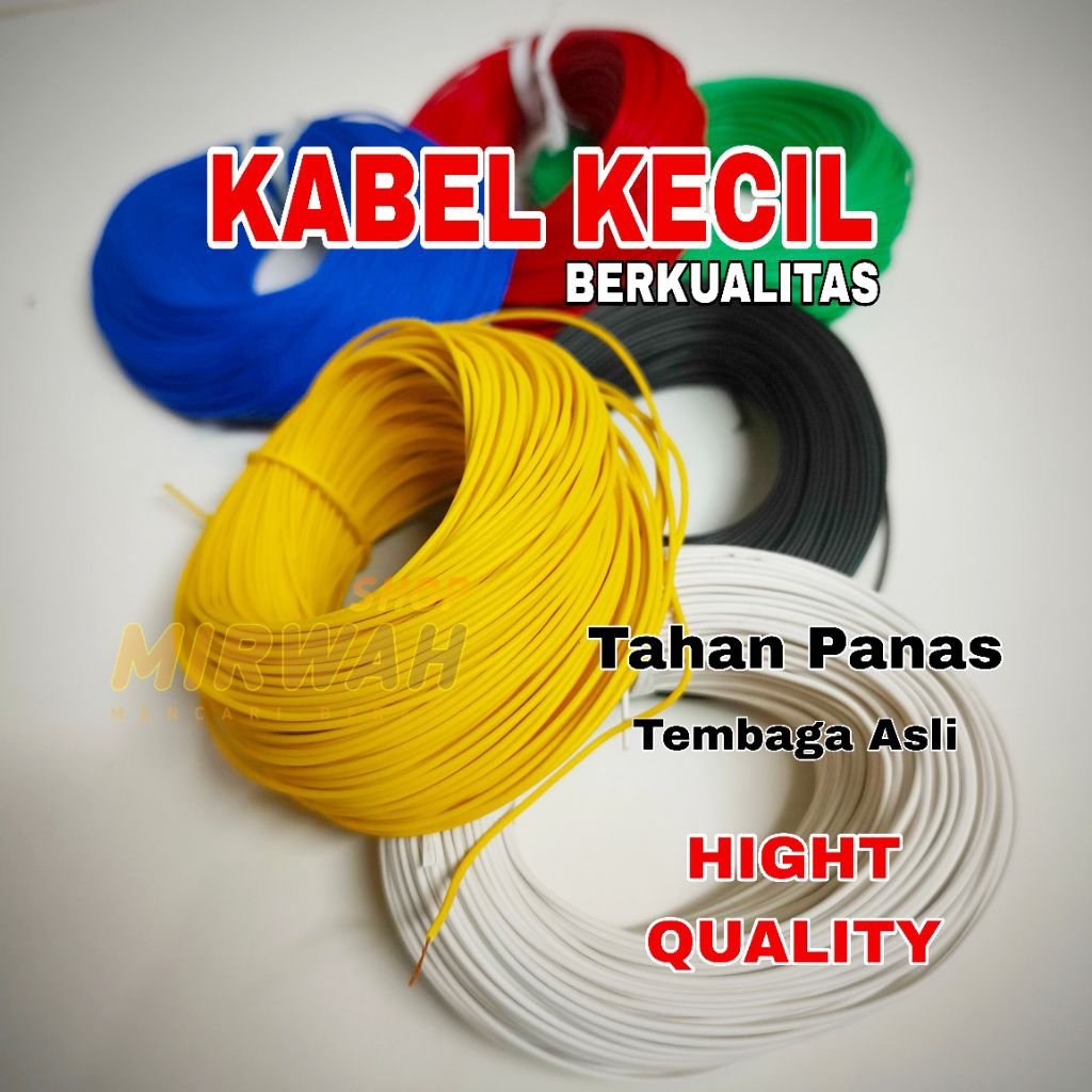 kabel kecil berkualitas bagus tembaga serabut asli