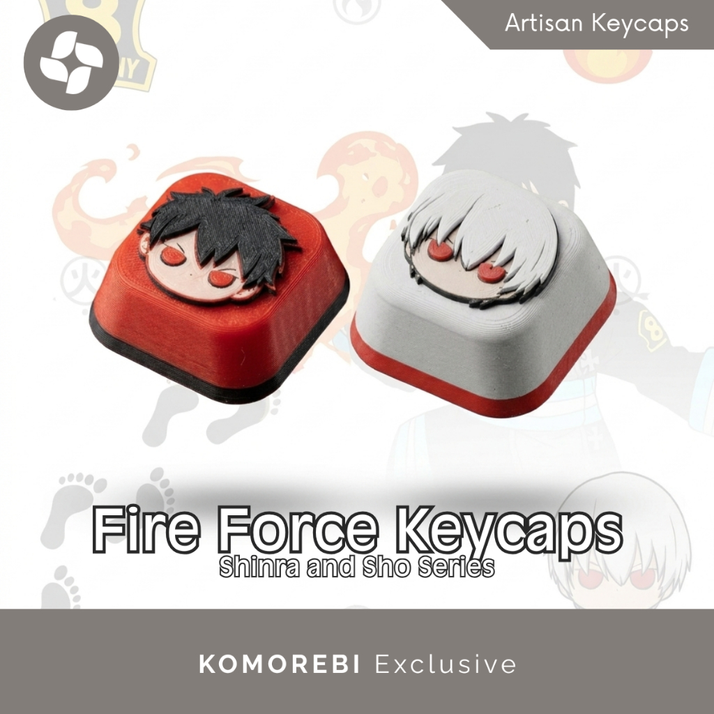 Artisan Keycaps Fire Force Shinra Sho Kusakabe Custom Anime Mechanical Keyboard Keycap 3D Printing K