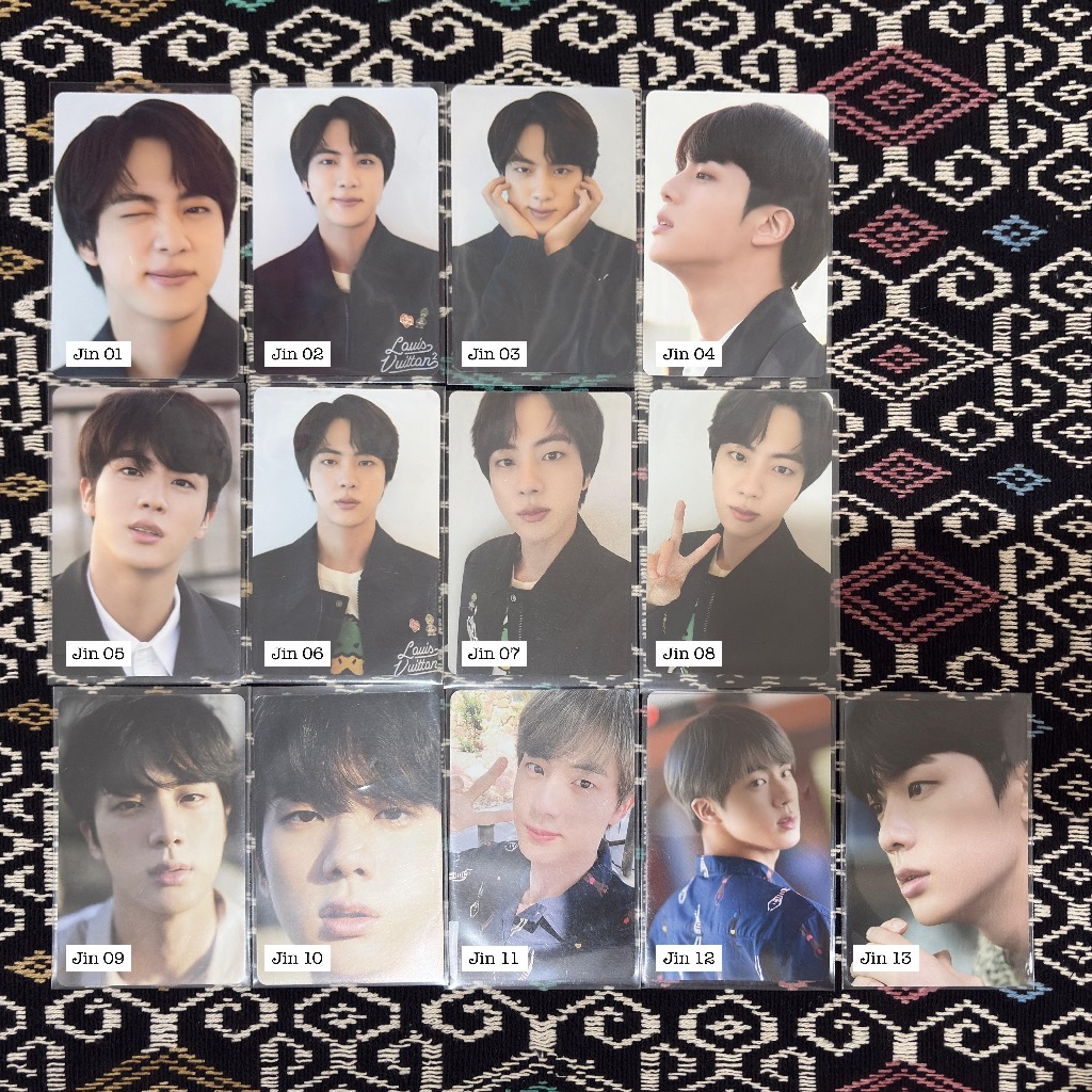 OFFICIAL PHOTOCARD PC BTS JIN  - PC DICON 101 JIN SATUAN