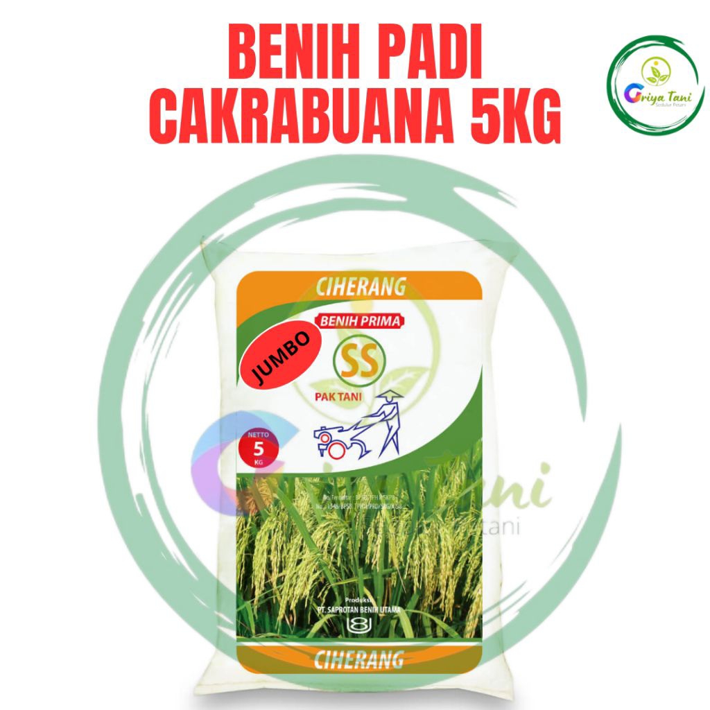 Benih Padi Cakrabuana Jumbo Prima Pak Tani 5Kg