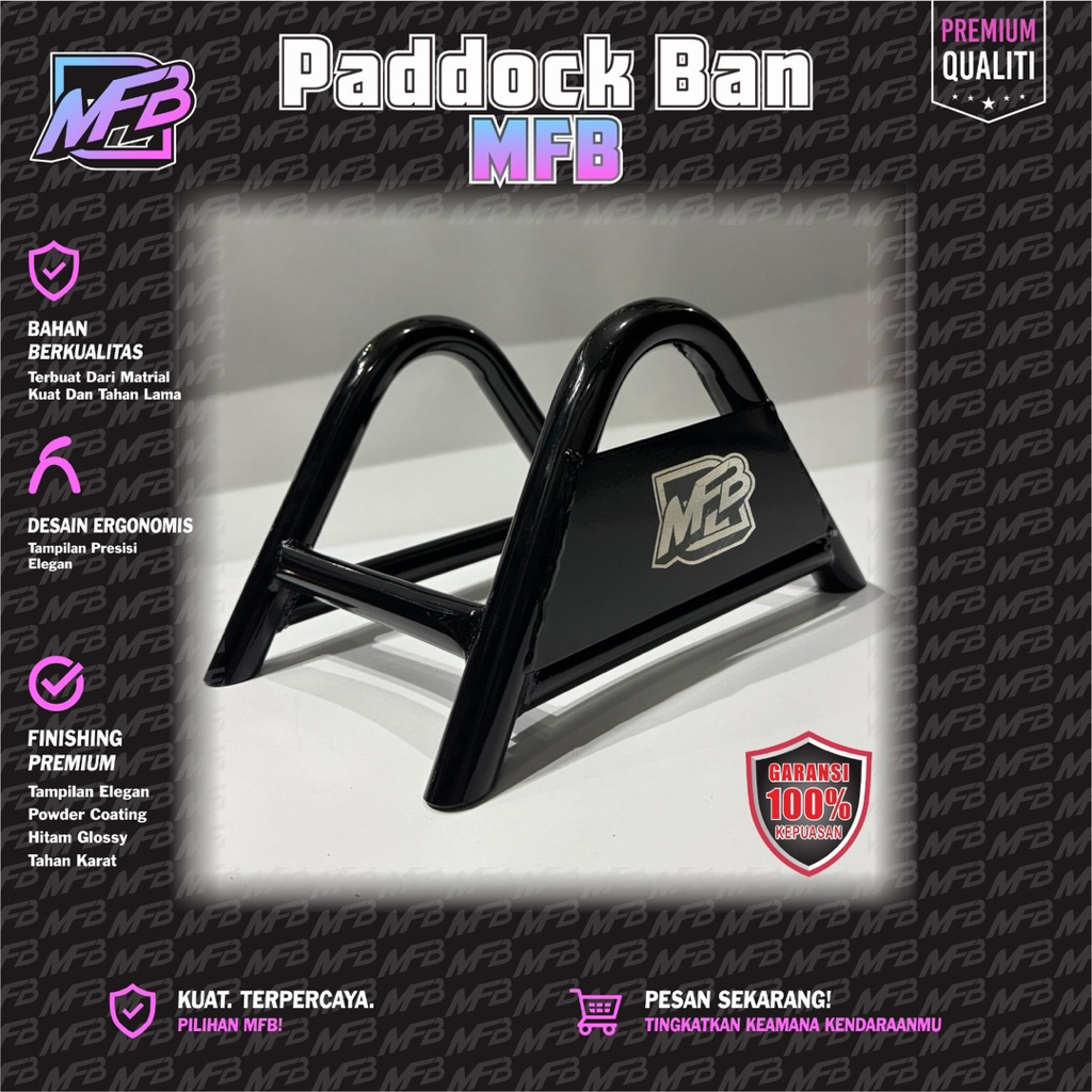 STANDAR PADDOCK BAN DEPAN RX KING CB jupiter dll New model motor universal kecuali matic finising Fo