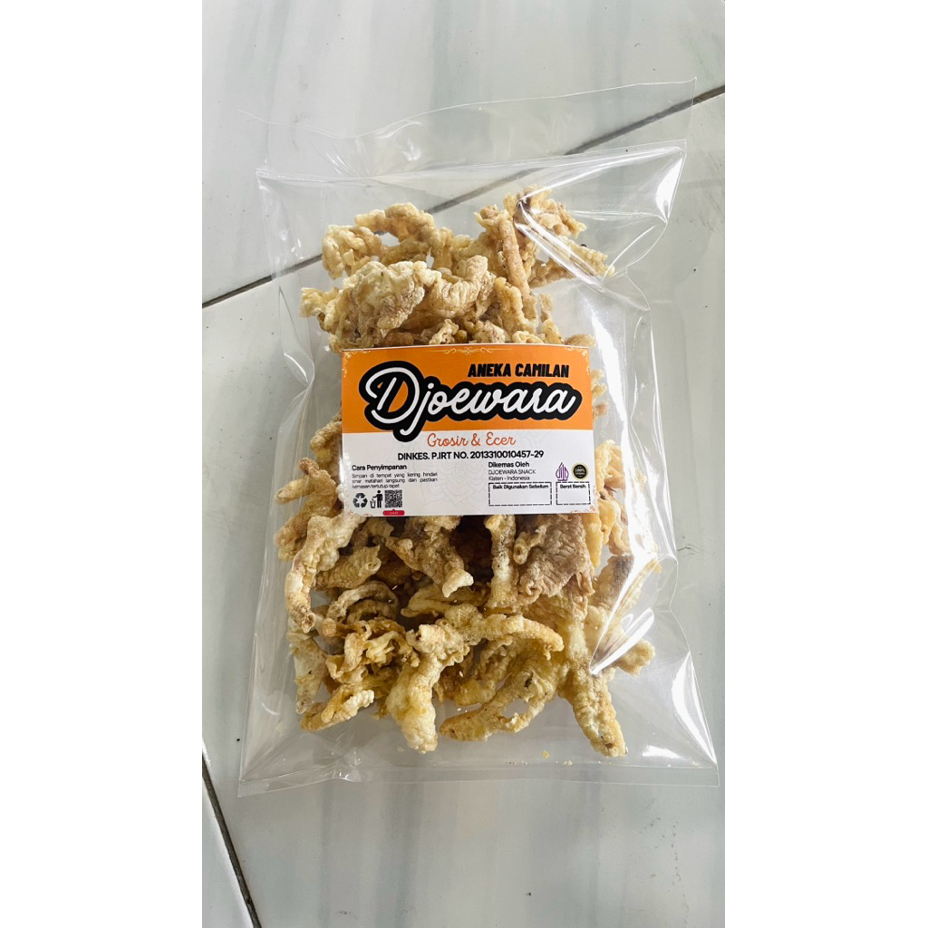 KERIPIK PREMIUM, KERIPIK DENDENG PARU SAPI,  RAMBAK CAKAR, KERIPIK BELUT