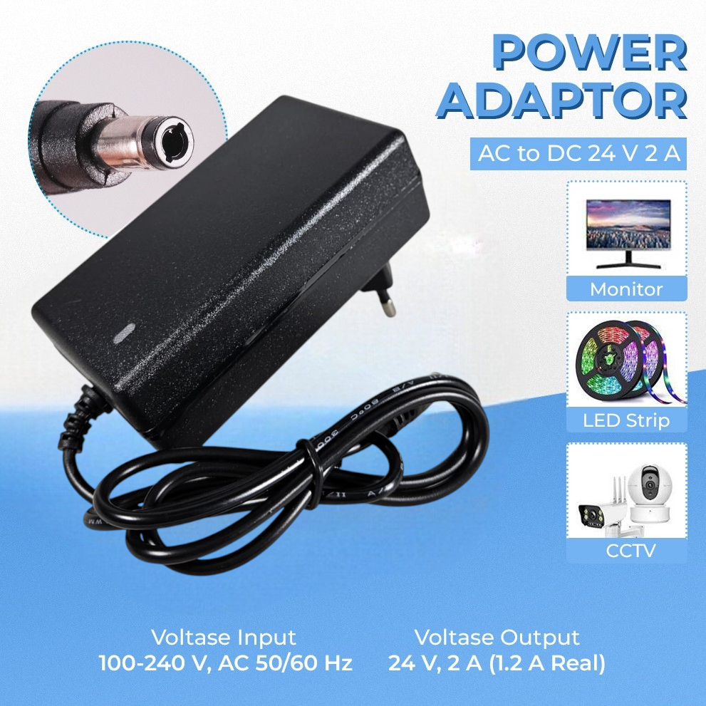 Adaptor Power Supply 24v 1a Adaptor Power Supply 24v 2a  Adaptor Power Supply Converter Ac To Dc Ada