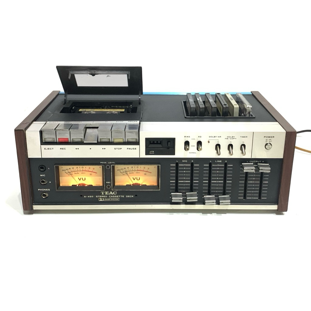 TEAC A-450 Stereo Cassette Deck / Tape Deck Pemutar Kaset Pita Vintage TEAC A-450 (JAPAN 1975)