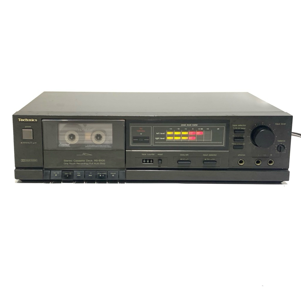 Technics Stereo Cassette Deck RS-B105 / Tape Deck Pemutar Kaset Pita Vintage Technics RS-B105 (JAPAN