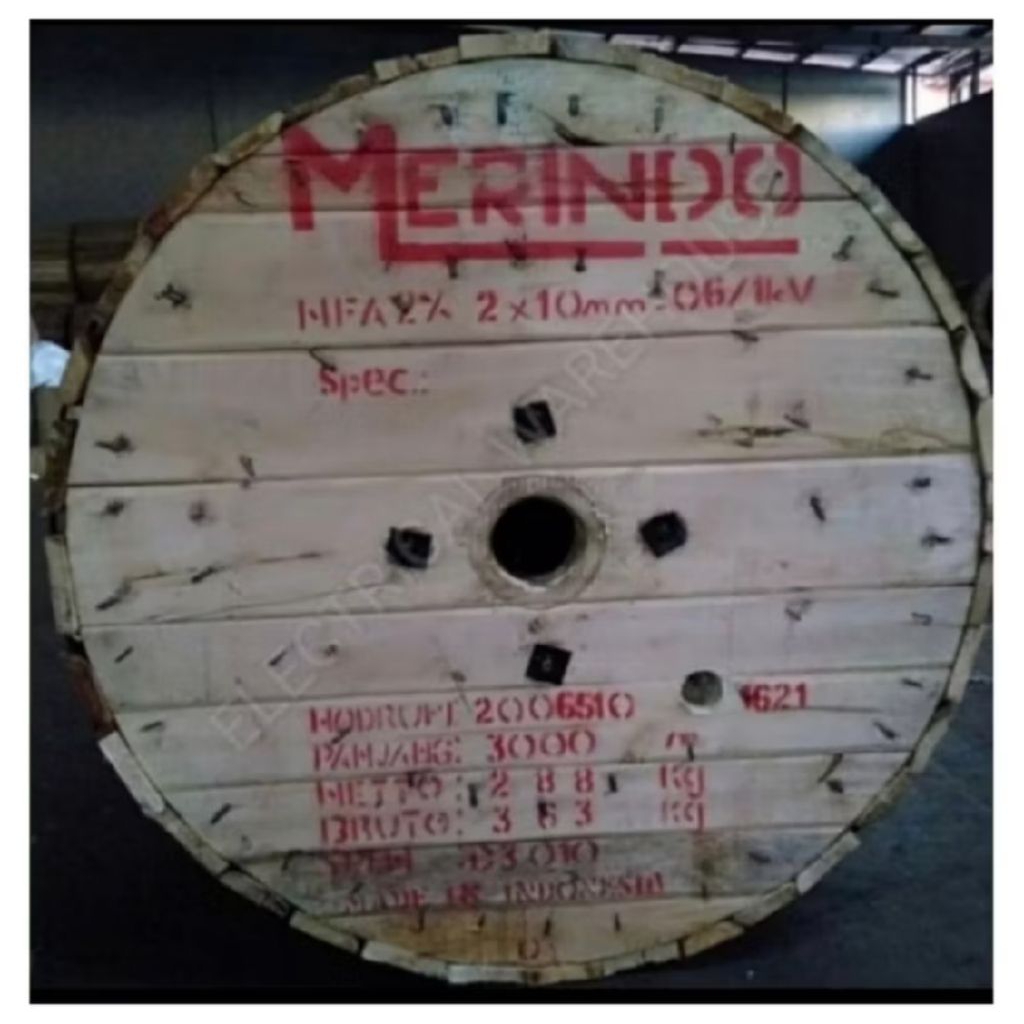 MERINDO KABEL TWIST TWISTED TIC SPLN NFA2X SR 2X10 LMK SNI 1meter BUKAN BANCI