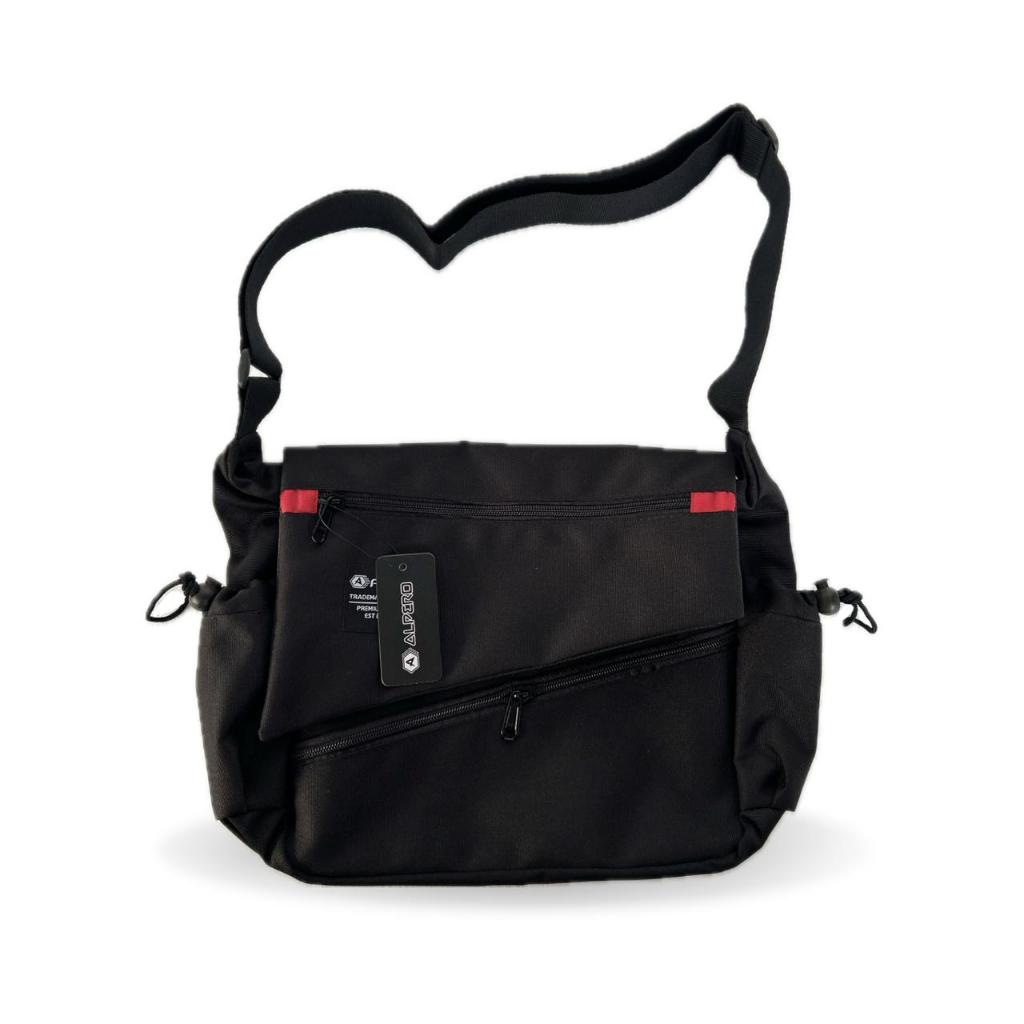 Alpero - Tas Selempang Pria Wanita Warna Hitam Desain Modern Multifungsi
