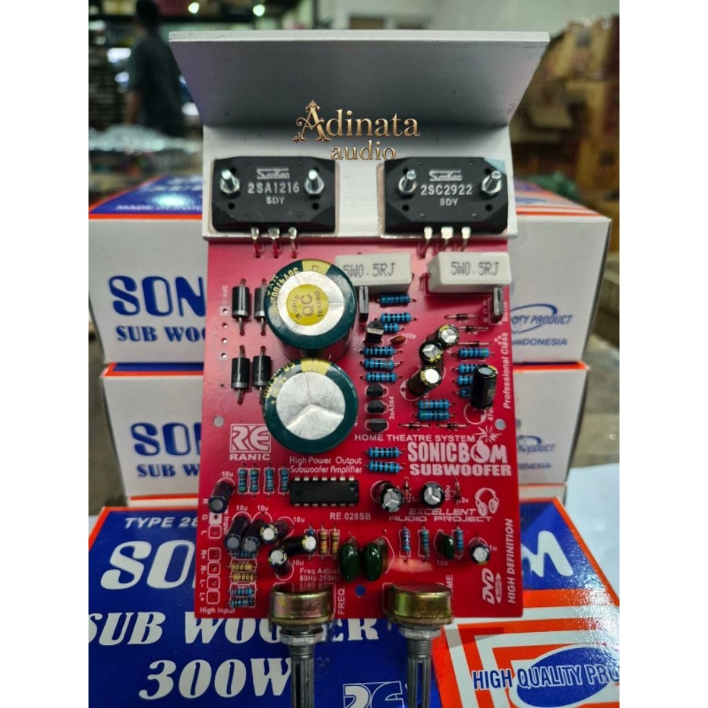 Kit aktif subwoofer sonic boom 300w