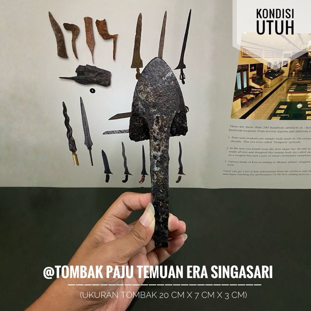 Tombak Paju Temuan Era Singasari atau Tombak Kuno Kerajaan Singosari atau Tombak Lama
