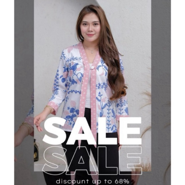 Blouse Kartini (COD) Batik Kerja modern baju Kantor Outer Kebaya  Atasan Wanita Terkini