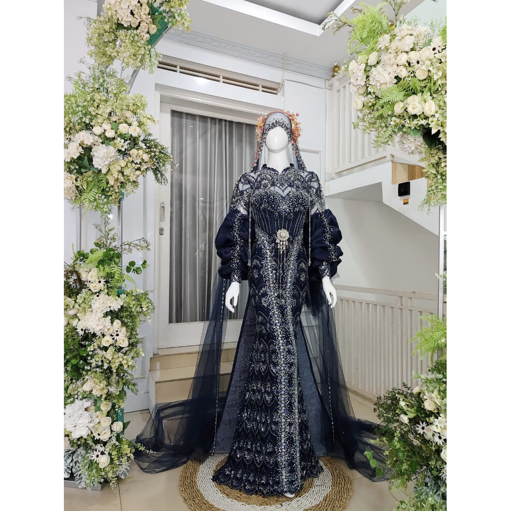 GAUN DRESS PENGANTIN WEDDING| BAJU WEDDING BEREKOR | GAUN MEWAH PAYET | BAJU PENGANTIN MODERN