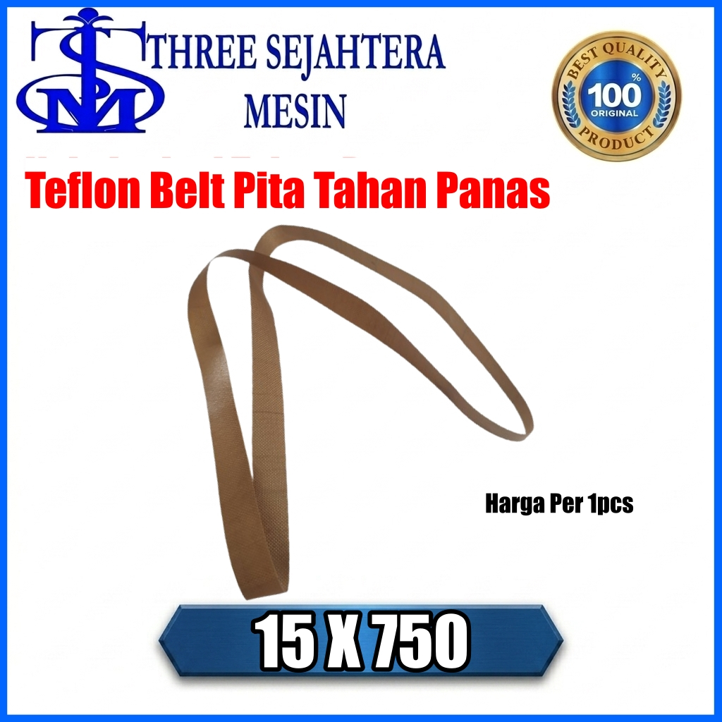 Teflon Belt 15x750 mm Pita Sealer Continuous Band Sealer FR-800 FR-900 DBF-900 Heavypack Powerpack