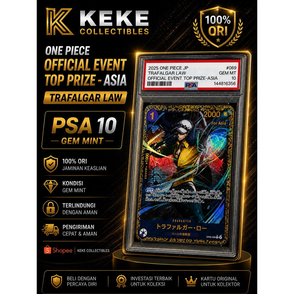 Trafalgar Law Official Event Top Prize - Asia PSA10