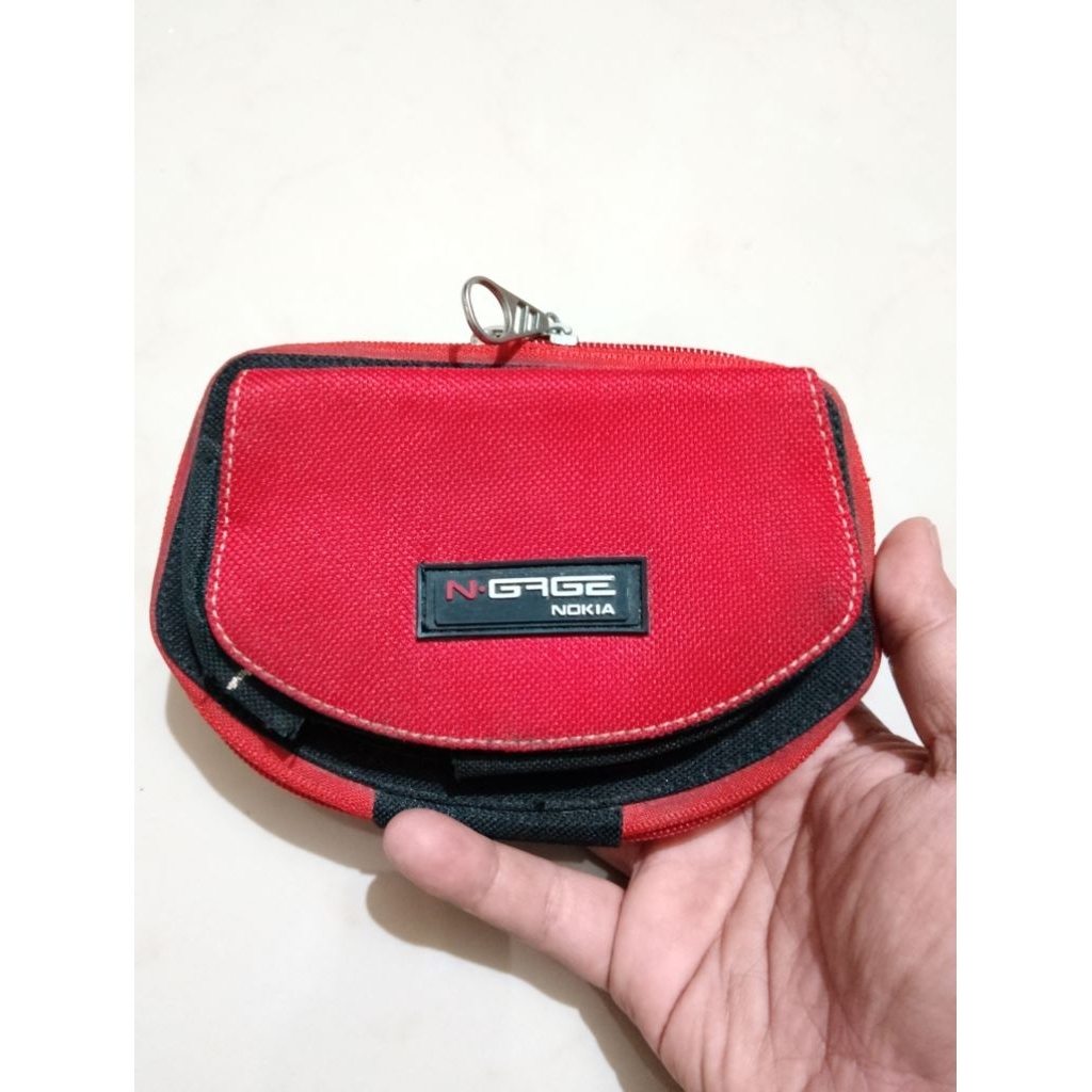 Pouch Wadah Sarung Tempat Tas Original Nokia N-Gage QD Red Merah Delima Spesial Limited Edition Retr