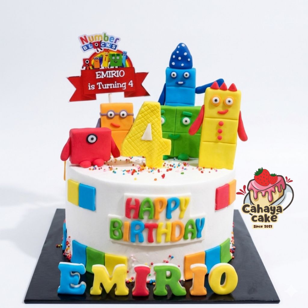 Kue Ulang Tahun Number Block / Number Block Cake / Kue Ultah Angka