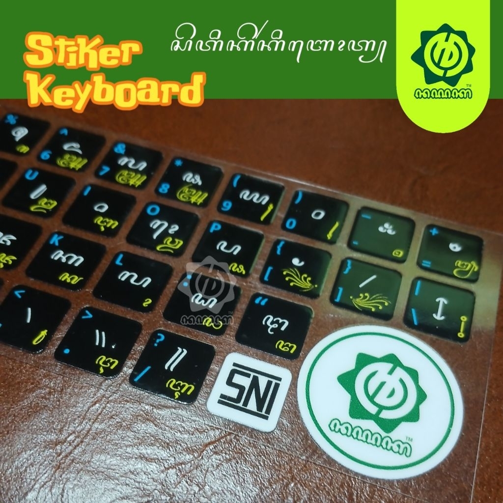 Stiker Keyboard Aksara Jawa
