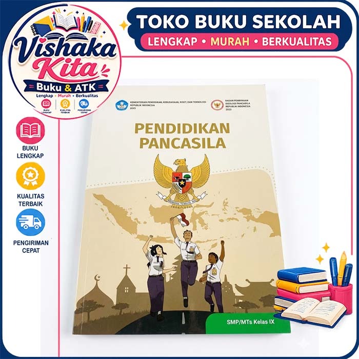 Buku Pendidikan Pancasila SMP Kelas 9 Kurikulum Merdeka - Buku Siswa Resmi Lengkap