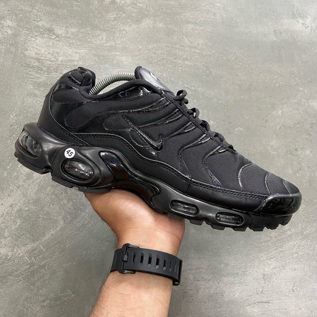 [Size 45] Nike Air Max TN Plus ‘Triple Black’ 604133-050 Second Kondisi Mulus Nominus. Harga Barunya