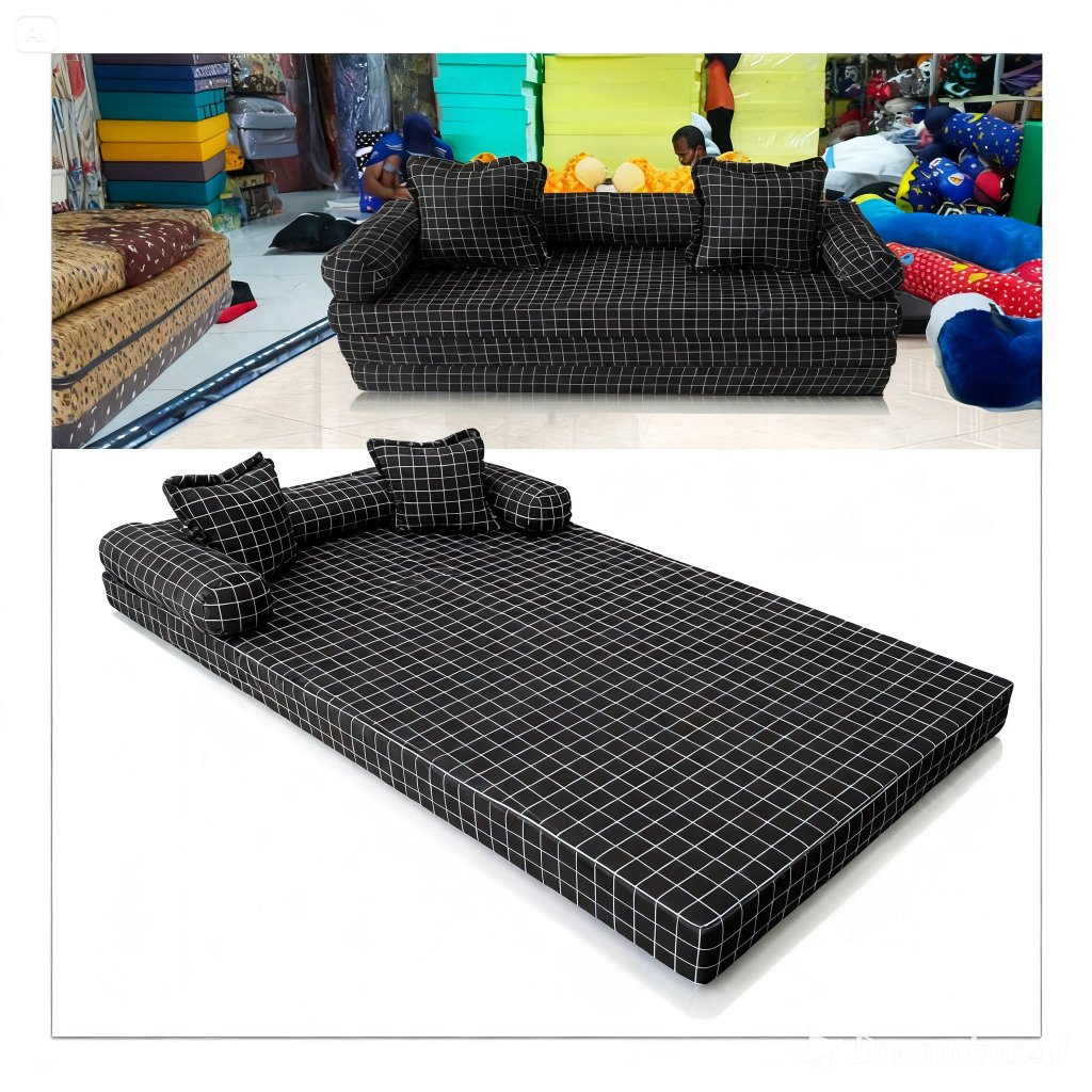 Sofa Bed Kursi Tamu Minimalis Kasur Lantai Karakter Motif