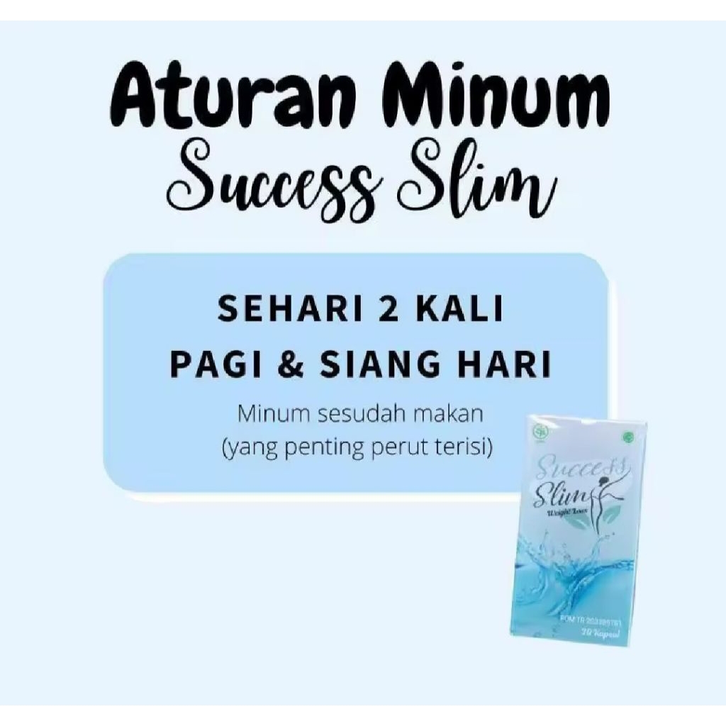 Success slim by Dinda Pelangsing Terbaik 30 Kapsul BPOM