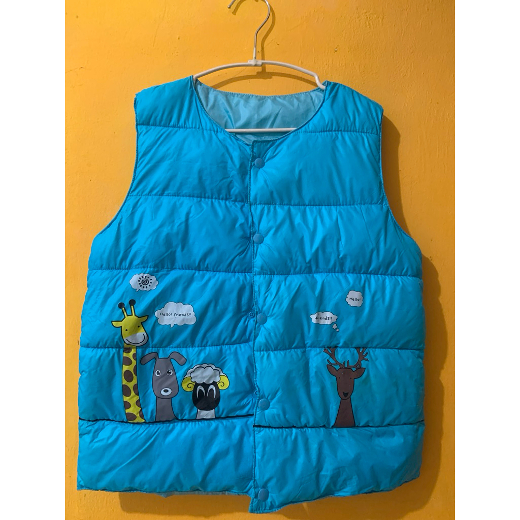 jaket rompi parasut anak unisex