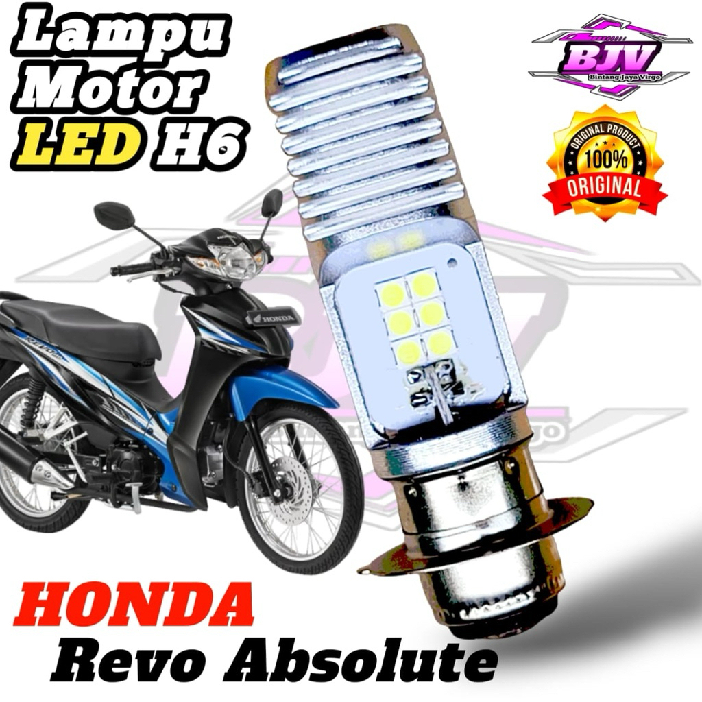 Lampu Depan Motor Honda Revo Absolute LED Putih Ac/Dc 12Volt Pengganti Bohlam Standart M2B_PRO