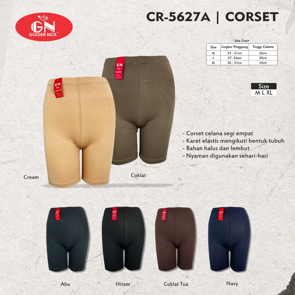 Golden Nick Big Size CR 5627 (harga perbiji) dalaman korset celana wanita jumbo dewasa ( XL, 3L,4 L)
