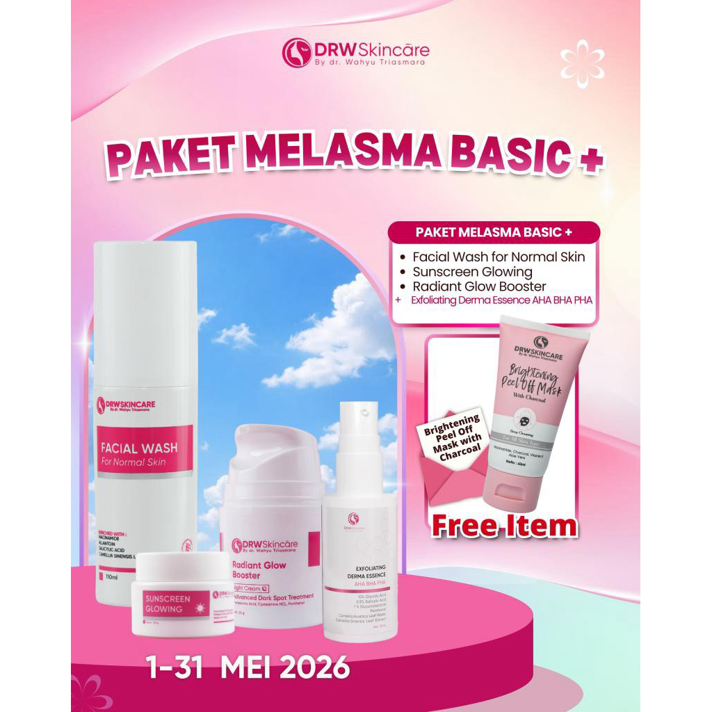 DRW SKINCARE Paket Melasma Basic Plus Original BPOM Atasi Flek Melasma Ampuh