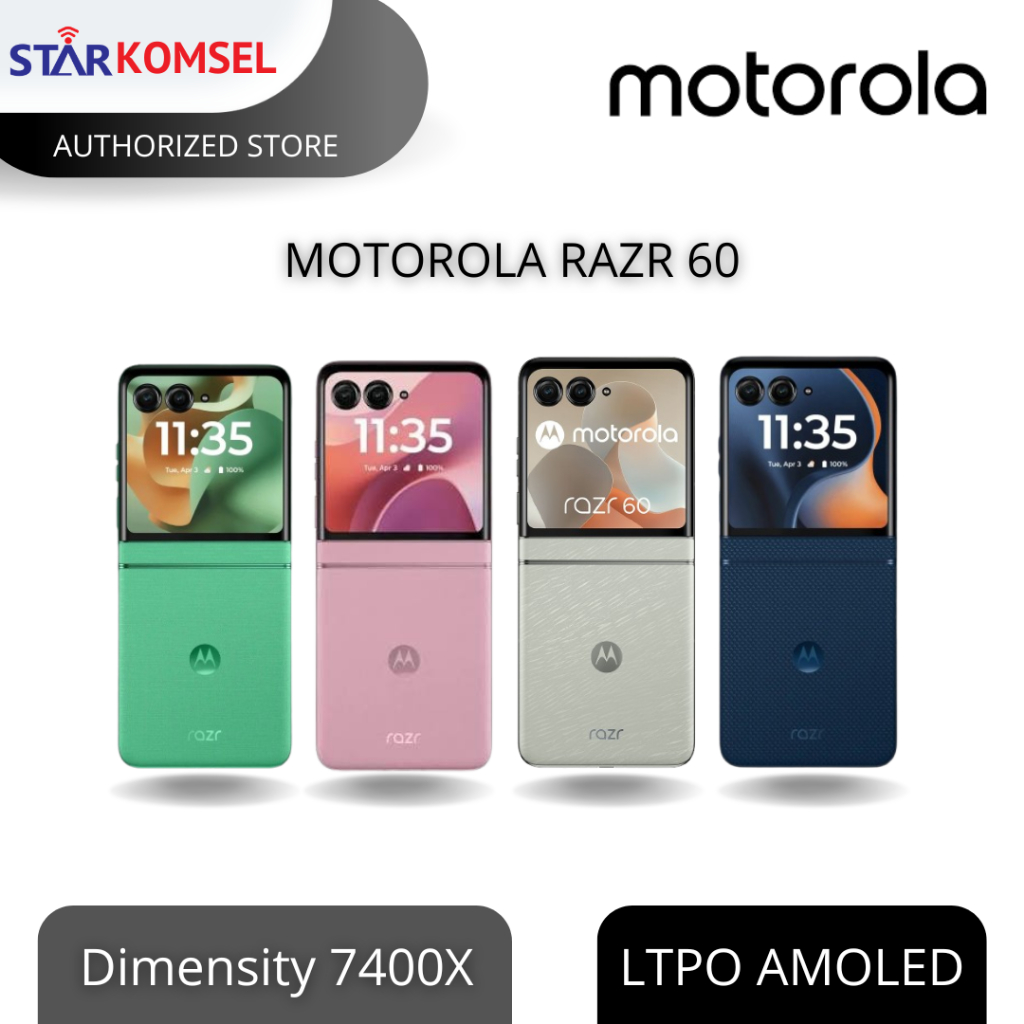 HP MOTOROLA RAZR 60 5G 8/256 NFC GARANSI RESMI MOTOROLA