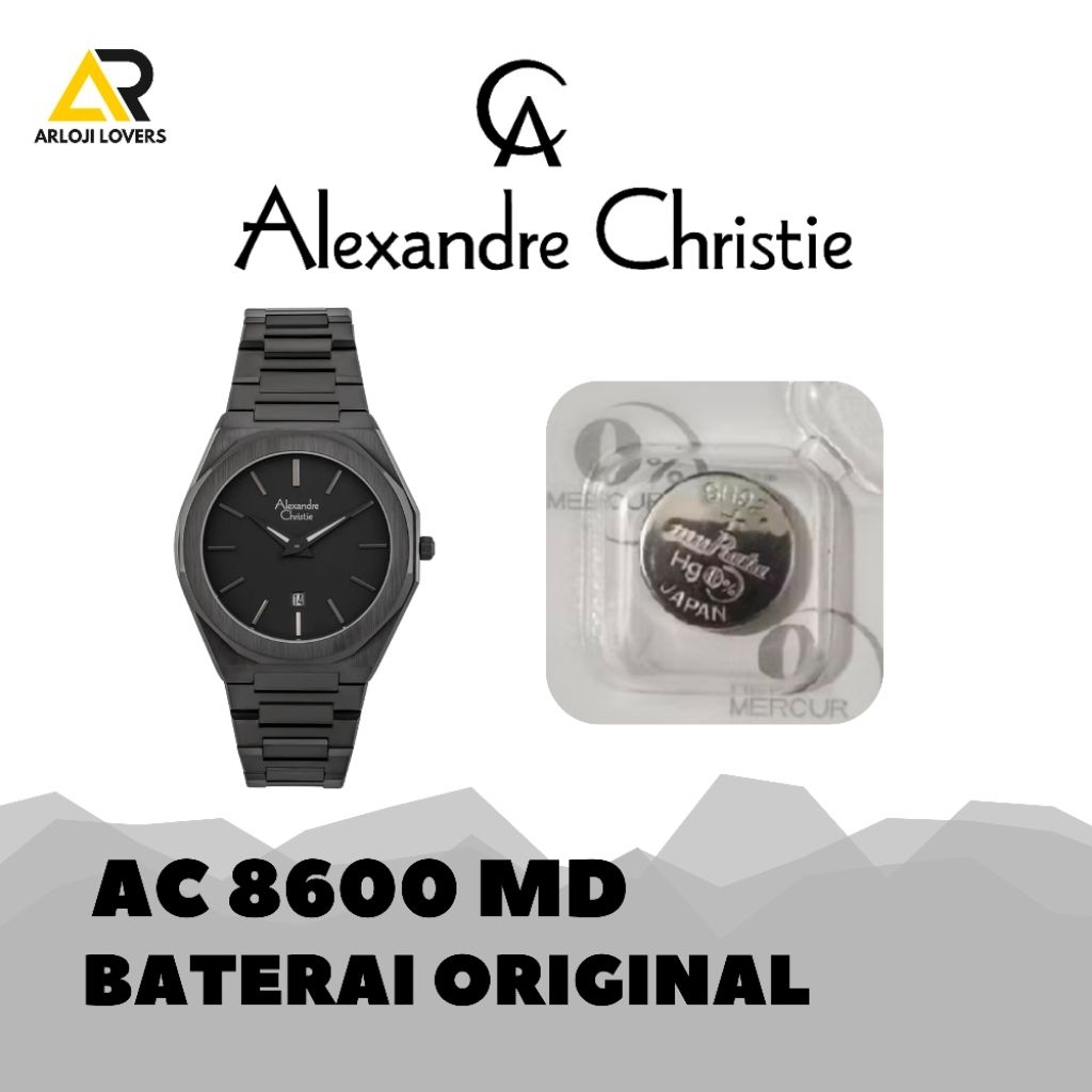 Baterai Jam Alexandre Christie Type AC8600MD Original