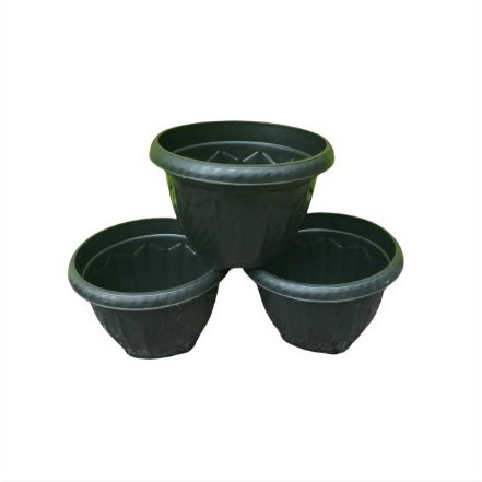 3pcs Pot Bunga Plastik Sedang Henka No 20 Pot Tanaman Plastik