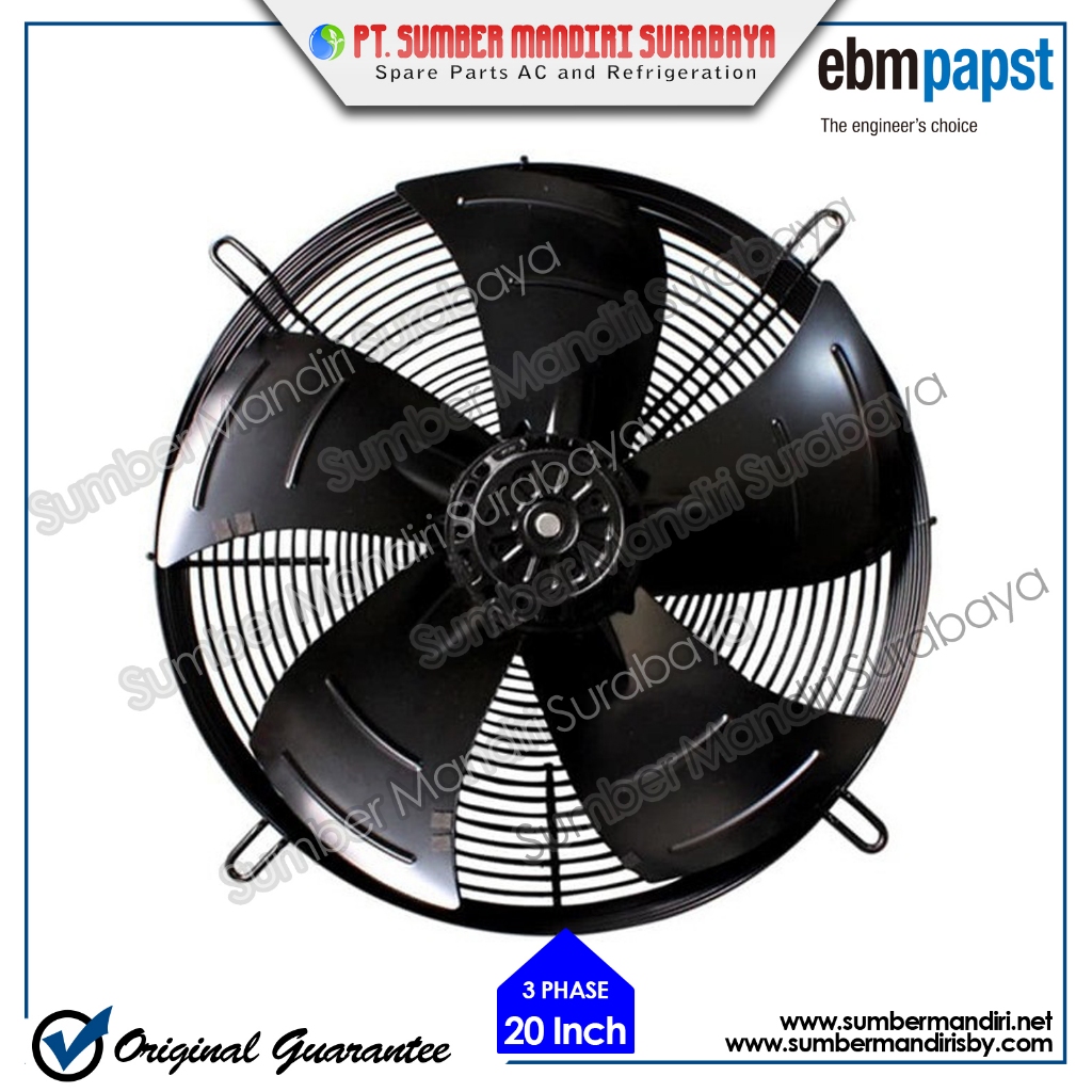 AXIAL FAN EBM 20'' - 3 PHASE (S4D500)