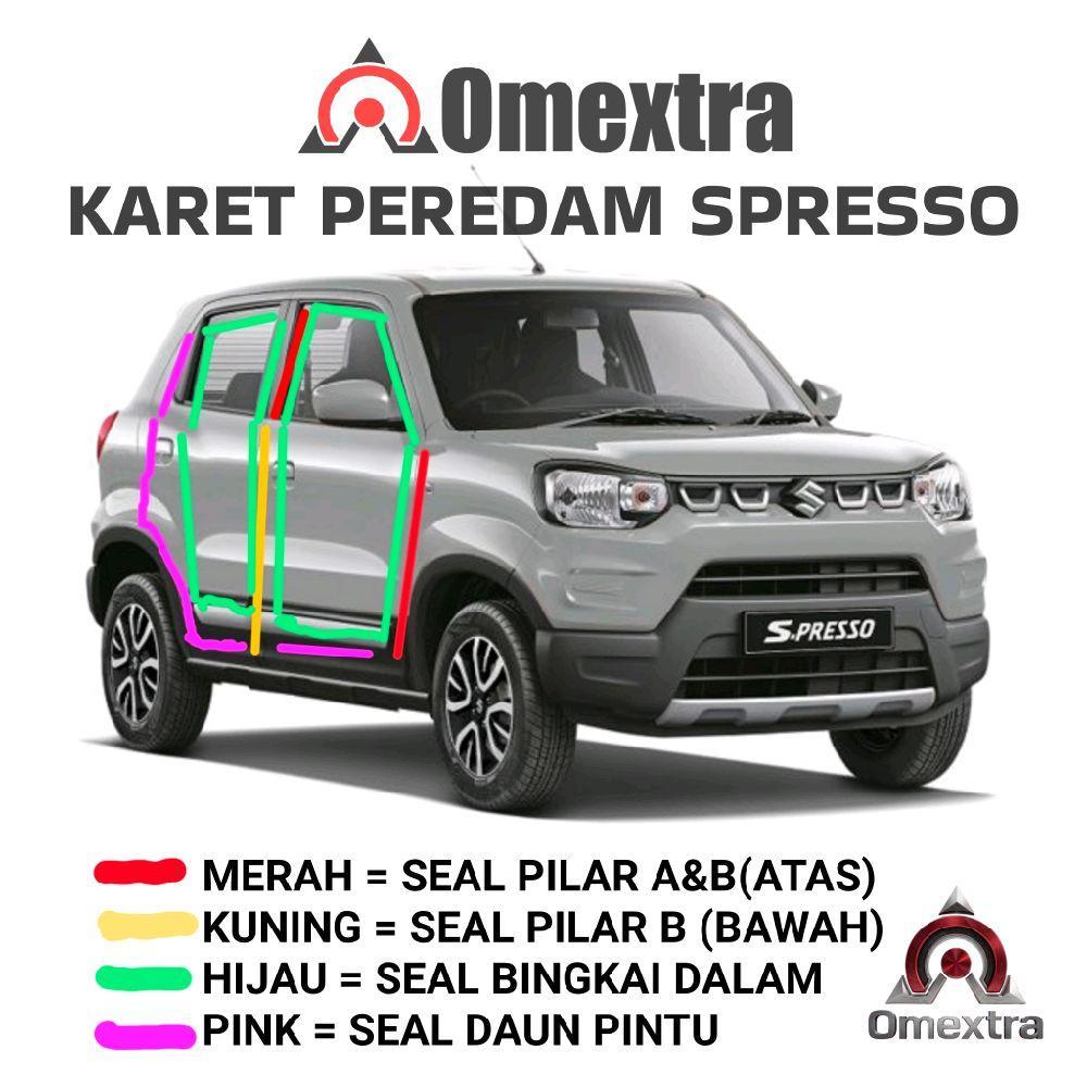 SPRESSO Seal Pintu Karet Peredam Suara Pintu Su2uki Spresso Karet Seal Pintu Spresso Seal Pillar ABC