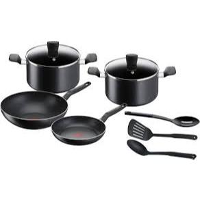 cookware set black (9 pcs)