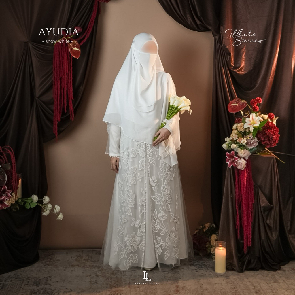 Dress Akad Simple Ayudia Snow White by Larose Luxury