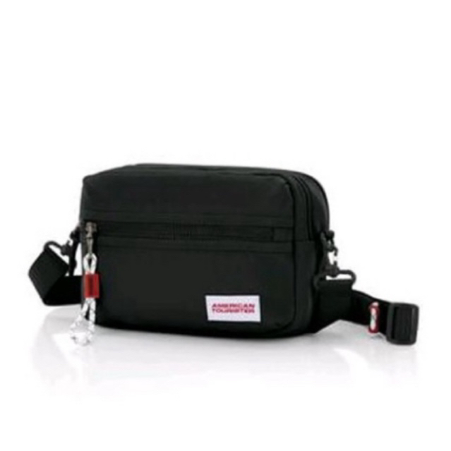 American Tourister Carter Bag Crossbody Tas Selempang-Black