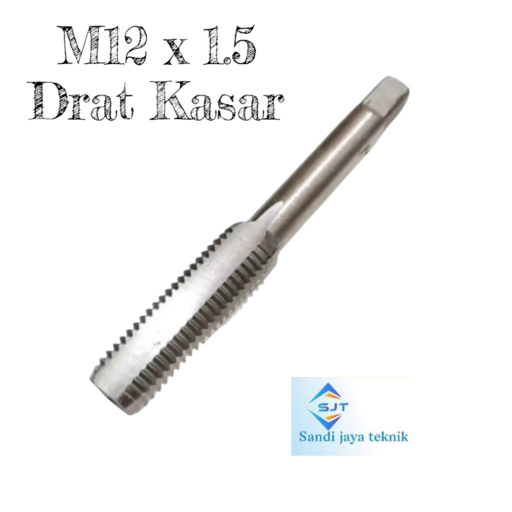 tap hand tap baut kunci 17 tap m12x1.5 Cocok untuk baut kunci 17 Drat Kasar Baru