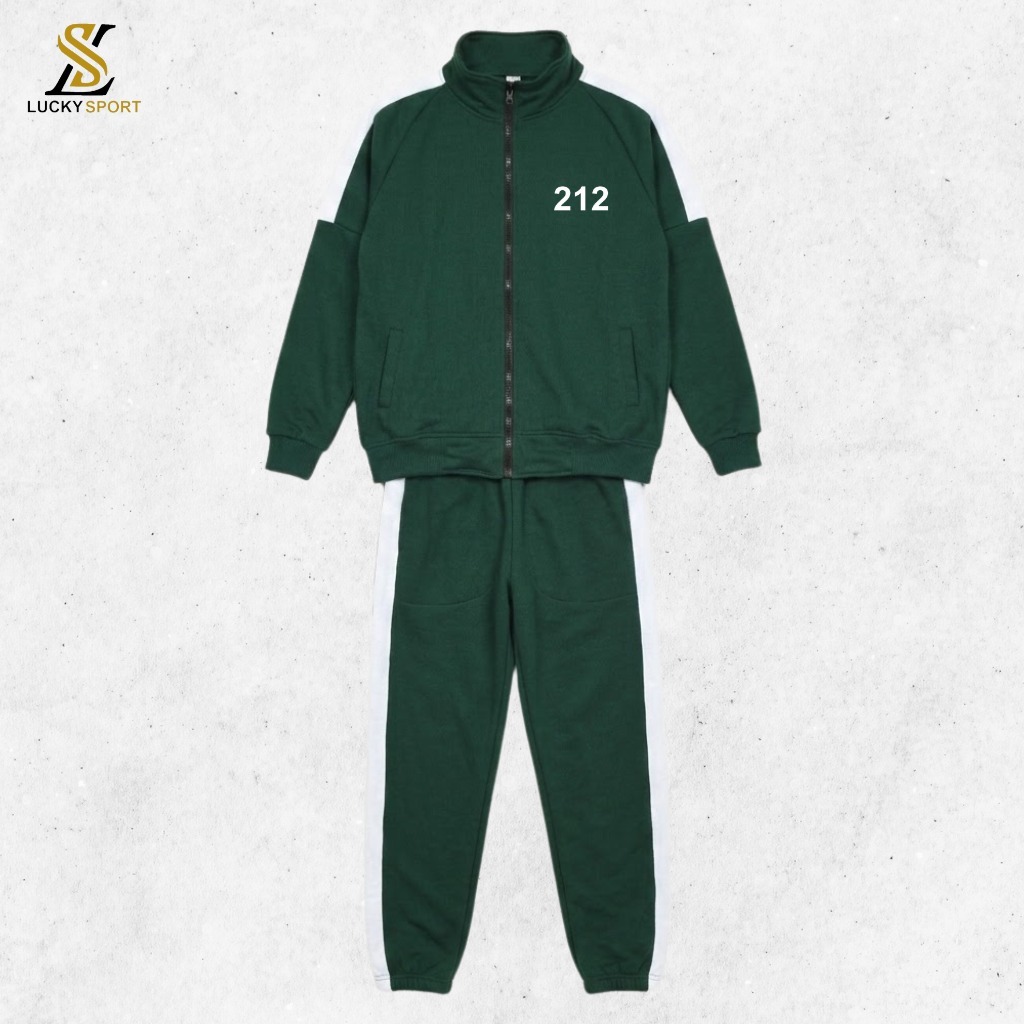 Jacket Squid Game Setelan Celana Jogger Olahraga Training Sport Unisex Murah