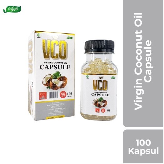 Virgin Coconut Oil Kapsul - VCO CAPSULE 100kpsl Syifa Herbal - VCO 100 KAPSUL VIRGIN COCONUT OIL