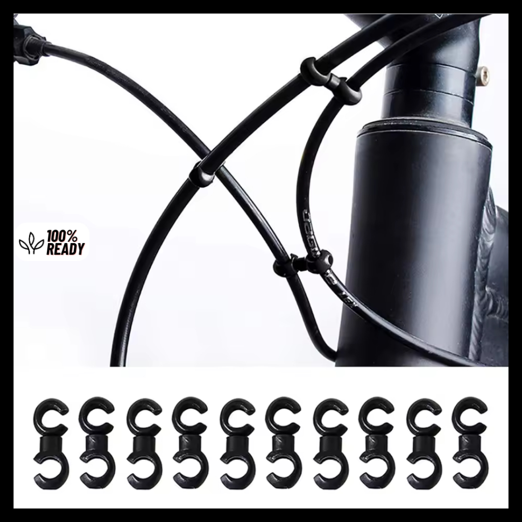 Klip Kabel Sepeda 10 PCS / Clip Klemp Kabel Sepeda / Klip Penjepit Kabel Rem Sepeda