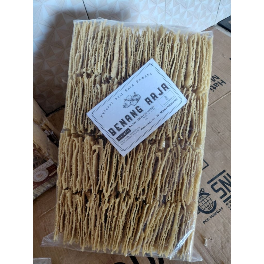 Kerupuk Puli Bawang BR Mentah Berat 2,5KG