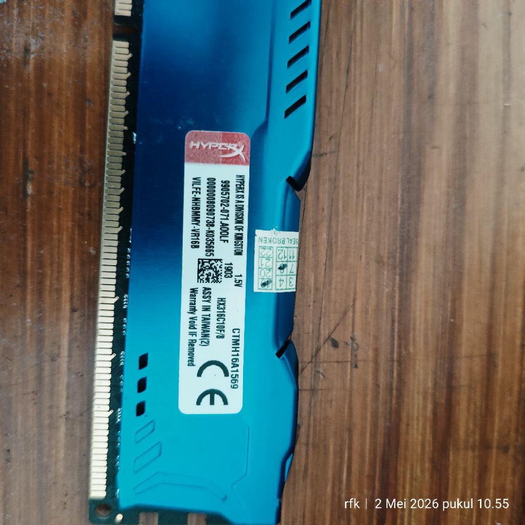 RAM PC 8GB DDR3 Kingston HyperX
