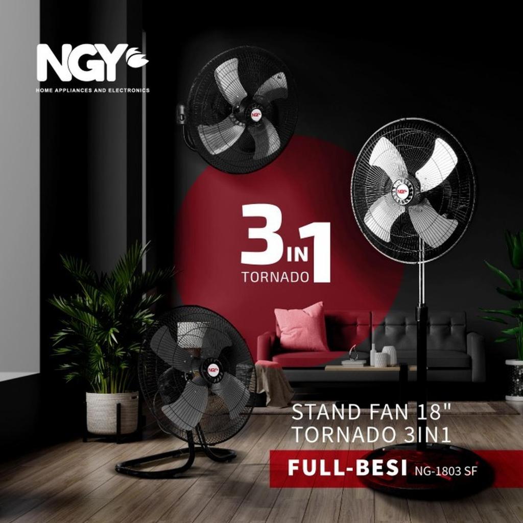 Nagoya Kipas Angin  3IN1 NG1803SF NGY STAND FAN TORNADO 18 Inch 75 watt