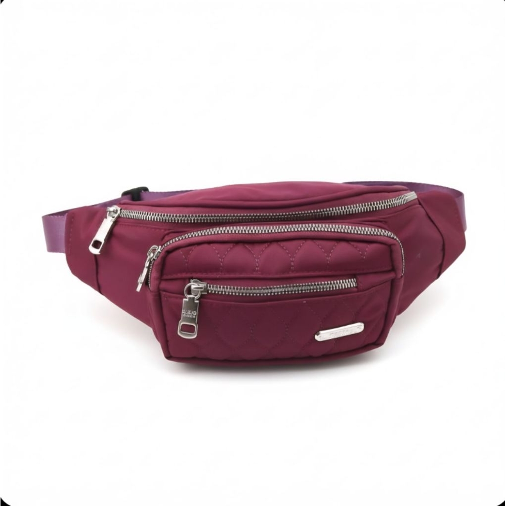 Tas Wanita Chibao Import Waist Bag Model Baru - Bahan parasut 8001 Polos