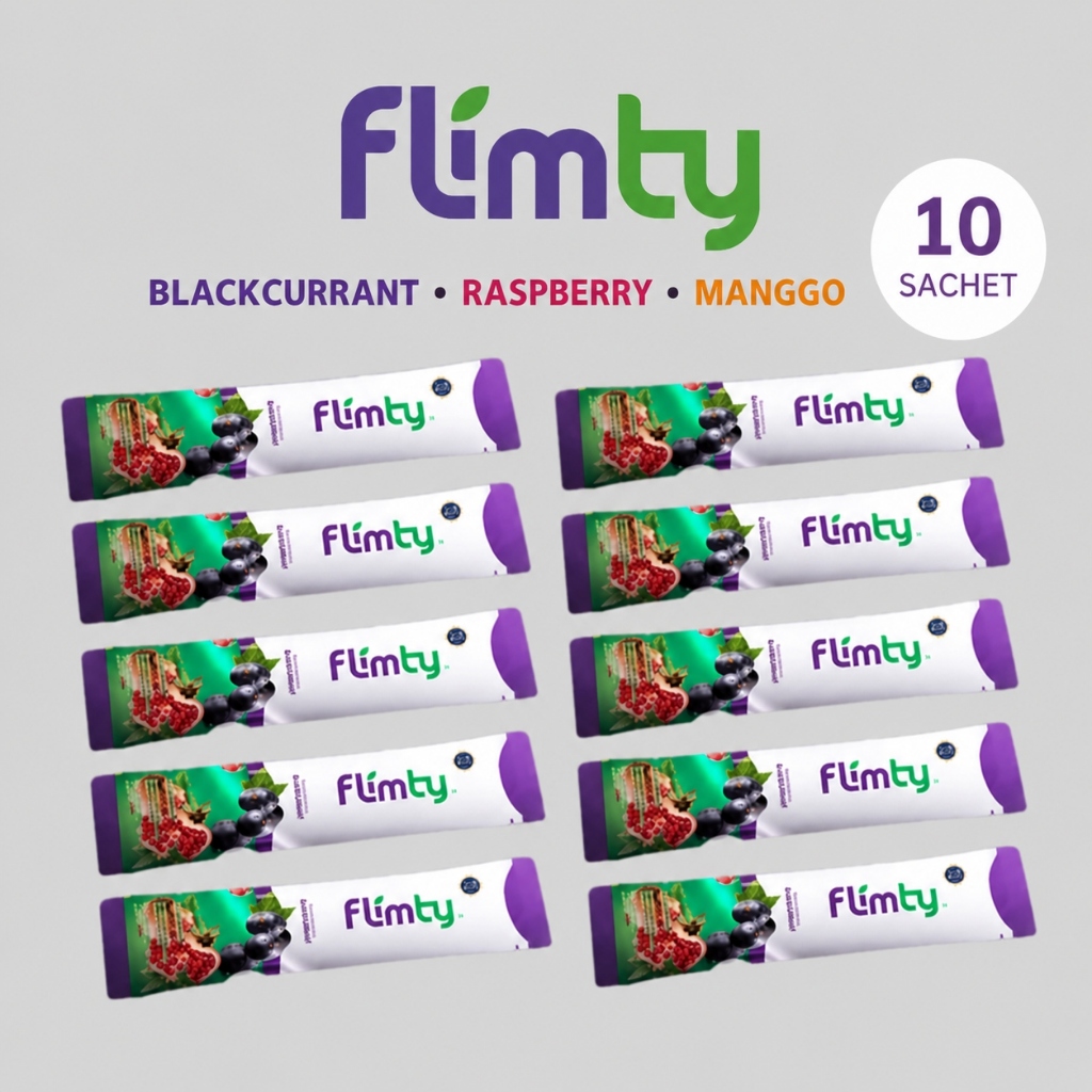FLIMTY Fiber Original ecer 10 sachet Pelangsing Perut Buncit Ampuh Suplemen Diet Aman Alami Makassar